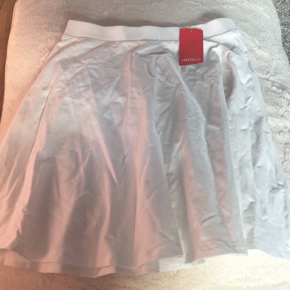 Forever 21 white skater skirt